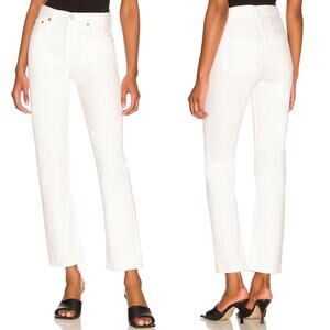 AGOLDE Mia Mid Rise Straight Jeans Women’s 30 White Element NWT